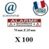 Lot de 100 Autocollants dissuasif "ALARME" (70x20mm)