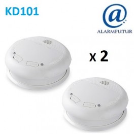 Kit de 2 détecteurs de fumée communiquant KD-101 - sans fil