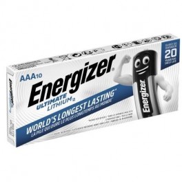 Boite de 10 piles lithium 1,5 Volts AAA-LR03-L92 Energizer