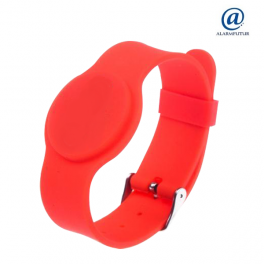 Bracelet badge RFID pour alarme ( Rouge )