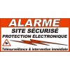 Autocollant alarme dissuasif grand format ( 12 x 6 centimètres )