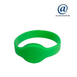 Bracelet badge RFID pour centrale d'alarme ou clavier (Vert)