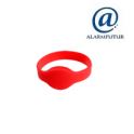 Bracelet fin badge RFID pour centrale d'alarme ou clavier (Rouge)